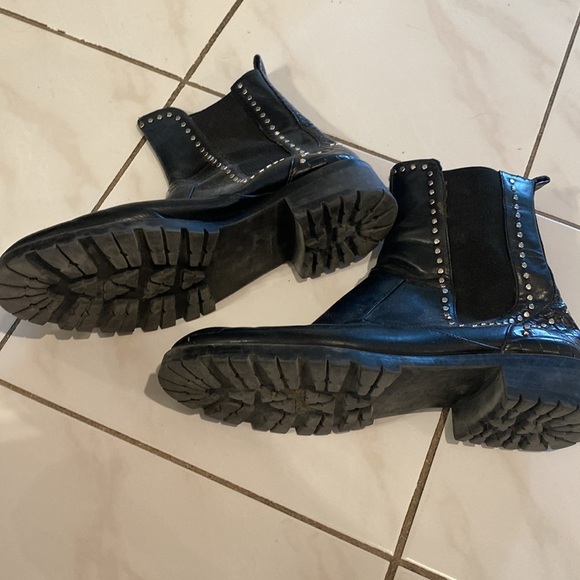 Studded Black Ankle Boots Zara - Picture 3 of 5